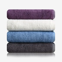 송월타월 뱀부도미닉무지 180g 세면타올 5매, 파랑색