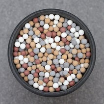 콩자갈 타일 에폭시 콩자갈바닥 흰자갈 바닥시공, 아이보리 화이트 세람사이트 35mm 100ml