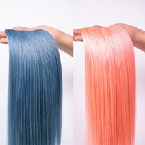 김단 제니퍼 칼라피스 땋기 VIP 천연달비모 22인치(56cm) 반피스, 핑크