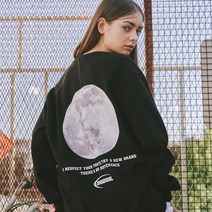 오리지널데이 밤달 프린팅 맨투맨 남자 여자 긴팔 티셔츠 시밀러룩 세미오버핏 빅사이즈 6color OMA_0113