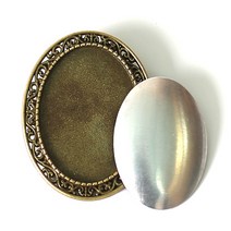 [펠트친구] 자수용 클래식타원 브로치[1487]