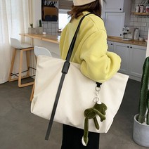 홍대언니 인형 장식 캔버스 쇼퍼 숄더백 가방 GDSH