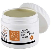 yoro naturals 유기농 마누카 피부 수딩 크림 밤 습진 건선 기저귀 발진 일광 화상 상처 개선 긁힌 자국 4 온스, 4온스1팩