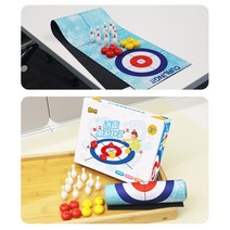 실내컬링 컬링세트 실내 컬링 게임 훈련용 장난감, 테이블 게임(컬링볼 + 볼링)