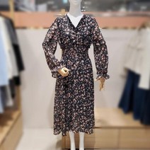 플라스틱아일랜드단추포인트플라워원피스PP7XA007