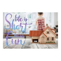 [프리티박스]_영공방 DIY 교육용 만들기 모형 미니시리즈 차고가 있는 주택 교육용만들기 _PICK00EA!, 쿠팡 단품