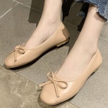 여성 플랫슈즈 구두 데일리 단화 신발 리본 슈즈