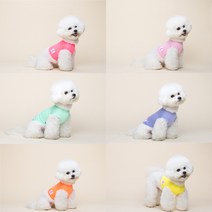 강아지 쿨조끼 쿨링조끼 크롭티 쿨나시, 네온그린