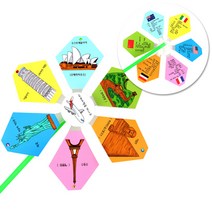 세계여러나라여행 바람개비//바람개비 세계여러나라 DIY 만들기패키지 미술샘 하다니, 1인용 개별포장