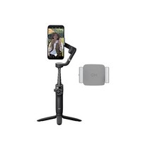 정품 DJI Osmo Mobile 6 보조광 콤보 3축 스마트폰 짐벌 내장형 확장 로드 휴대용 접이식 안드로이드 아이폰 물체 추적 슬레이트 그레이 클램프 포함 1212135, DJI Osmo Mobile 6 Fill Light C