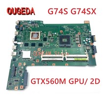 OUGEDA G74SX REV2.0 60-N56MB2700 용 ASUS 노트북 마더 보드 GTX560M GPU 2D HM65 DDR3 메인 전체 테스트, 한개옵션0