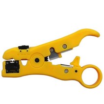 폐전선탈피기 전선 피복기 전선탈피기 차핑기 자동 케이블 와이어 스트리퍼 UTP STP RG59 RG6 RG7 RG11 다기능 커터 용 전기 스트리핑 도구, 노란색, 02 yellow