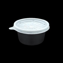 일회용 포장 용기, G 다용도 원형용기, G11-다용도4호 소(블랙)200ML(1000개)