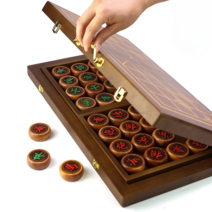 접이식 장기 바둑 알까기 양면 장기판 기원용 원목, 5.0 Xianghuali + 나무 체스판