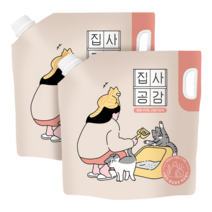 [가는입자] 집사공감 허브 향기 6.35kg 고양이 모래 2봉, 2개, 허브향