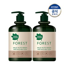 그린핑거 포레스트 마일드 너츠 워시 500ml 2개, 단품