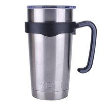 텀블러 핸들 5915ml(20온스) Yeti Rambler 쿨러 컵 Rtic 머그 Sic Ozark Trail Grip 등을 위한 (5915ml(20온스) 블랙), Black