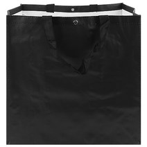 (인쇄가능)대형 무지 타포린백(가로)42cm x (세로)40cm x (폭)23cm, 무지 타포린백 대형(블랙)
