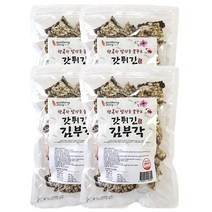 찹쌀듬뿍 남원 수제 찹쌀 김부각 갓튀긴 김부각 대용량 100gx4봉(400g) 웰빙스토리 소담 다니엘헤니 최애과자, 100g, 4개