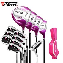 PGM VICTOR 여성 골프채 풀세트 관부가세포함, 스틸샤프트(12종)캐디백A