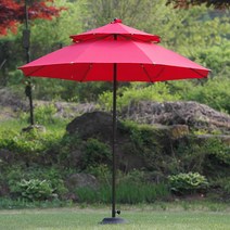 매직코리아 파라솔킹230+심플블랙베이스16kg/국산 야외파라솔, 그린