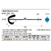 Kosho-an 페인트 시멘트 교반기 믹서기날 믹서 드릴 날개 3날삼지창