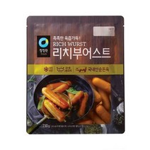 청정원 캠핑음식 리치부어스트 비엔나 소세지 아이들간식 야채볶음 어린이반찬 230g 2개 간단한요리 간편식, 6세트