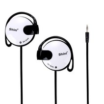샤오미 삼성 PC MP3/4 용 마이크 포함 유선 이어 후크 스테레오 음악 스포츠 러닝 게임 3.5mm, 02 WHITE, 02 WHITE