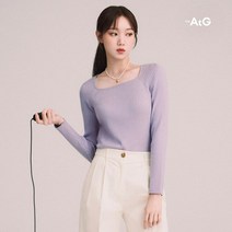 [온플]더엣지 23SS 스퀘어넥 골지니트 4종