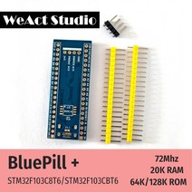 데모보드 악세사리 싱글모드 개발 WeAct-STM32F3CT6 STM32F3CBT6 Bluepill Plus Arduino ARM 최소 시스템, 한개옵션1, 02 STM32F3CBT6