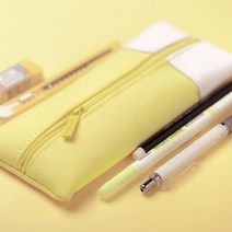 슬림 학용품 연필통 봉제 펜슬케이스 지퍼 필통 소품 펜 파우치 필기구 펜통, 민트