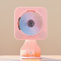 감성플레이어 벽걸이CD플레이어 DVD플레이어 블루투스스피커, 핑크, CD+DVD플레이어