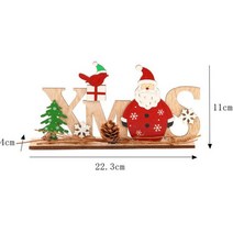 목공DIY 목공다이 나무공예크리스마스 장식 스노우 나무 다드 사슴 트로이 목마 천연 DIY 공예 새해 2023, 01 XMAS santa new