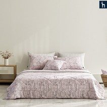 [헤지스홈]모달 팬지[6온스] 슈퍼싱글/퀸/킹세트[퀼트이불+패드+베개커버]