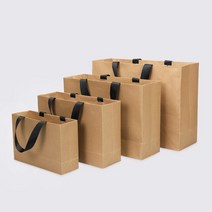 페달 블랙박스 포장박스/선물상자 리본 손잡이가 달린 흰색 쇼핑백 블랙 크래프트 종이 가방 크리스마스 웨딩 의류 신발 선물 상자 비즈니스 포장, kraft+43x31cmx14cm+OTHER
