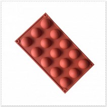 실리콘 몰드 젤리 초콜렛 케이크 반원 반구 15 바쓰붐 비누 레진 아트 떡케이크 만들기