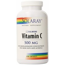 솔라레이 버퍼드 비타민 C 500mg 캡슐, 250개입, 1개