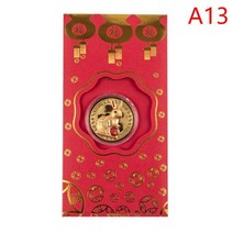 토끼의 구정 기념 동전 빨간 패킷 봄 축제 돈 주머니 Hongbao, A13
