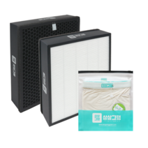 상상그램 삼성 공기청정기 필터 + 패브릭 커버S 세트, CFX-C100D