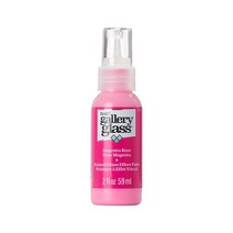 Plaid 갤러리 스테인 글라스 펜 2oz 색상선택 글라스 데코 스테인글라스 물감, 4 Magenta Rose
