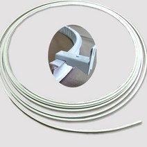 곡선레일 휘어지는레일 라운드 커튼레일 부속포함 8M 천장고정/벽고정, 화이트