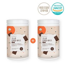 [체중조절용조제식품] 굿스푼 한 끼 다이어트 단기 관리 2주식단 아침 점심 식사대용 맛있는 단백질 쉐이크 초코맛 700g 1+1, 1개