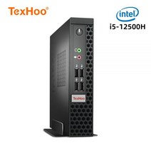 TexHoo-미니 PC 컴퓨터 인텔 코어 i7 i5 12500H 10500H N5095 AMD 프로세서 ITX 윈도우즈 11 프로 10 리눅스 시스템 장치 사무실 와이파이 NVMe, 4G RAM 128G SSD, Intel N5095 DDR4