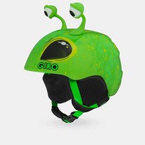 Giro Launch Plus 유아용 스키 헬멧 - 남아 및 여아용 스노보드 헬멧 - 블랙/그레이 타이거 샤크 - XS (48.5-52cm), Matte Bright Green Alien