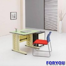 Foryou2794 일자형책상 컴퓨터책상 조립식책상 철제책상 책상 책장 책꽂이, 그린 그린