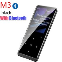 DAP MP3 플레이어 블루투스 16gb hifi 휴대용 오디오 fm radio fm radio usb sd, m3블루투스블랙16GB, 다른