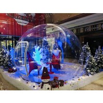 가림막 파고라 이동식 테라스 어닝 투명 비닐 텐트, 직경 3미터