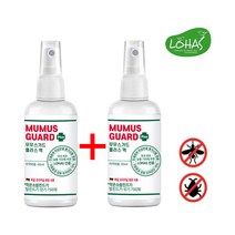 무무스가드플러스 60ml [1+1기획] 모기 기피제 이카리딘 15% 로하스 인증 임산부 아기 휴대용, 상세페이지 참조