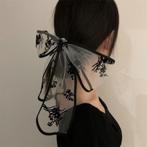 프렌치 헤어 집게핀 아주 예쁜 레이스 요정 나비 머리띠 스카프 봄 여름 묶인 넥타이 어 야생 조수