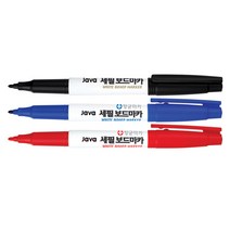 [문구조아] 자바 세필 보드 마카 필기도구 빨강, 7개